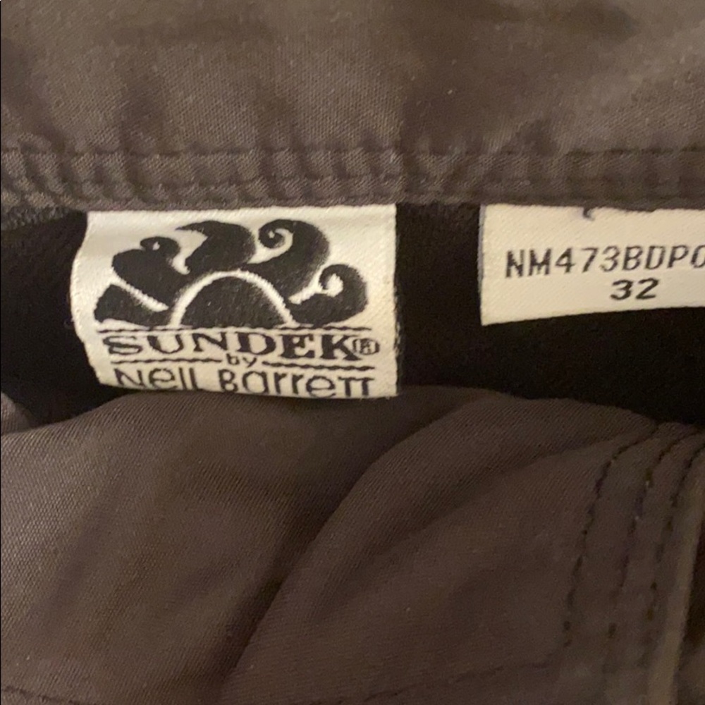 Neil Barrett x Sundek Surf Print Board Shorts Gray Swim Trunks Men's Size 32 - Picture 5 of 8